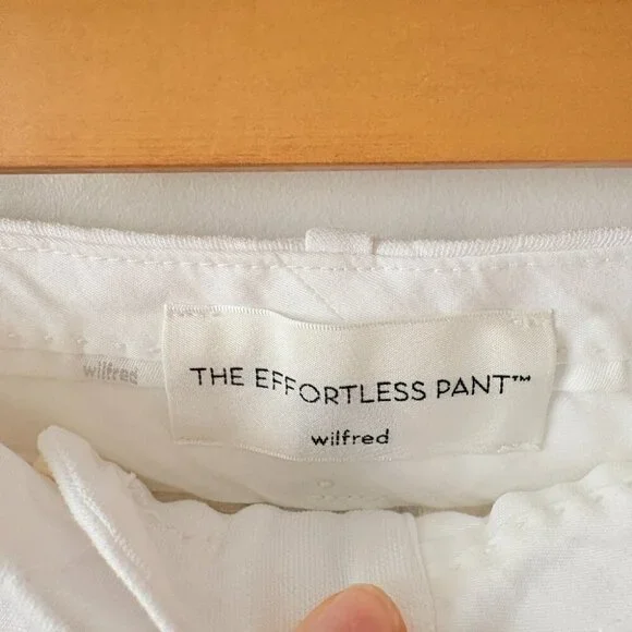 Aritzia Wilfred The Effortless Short Linen Mid-Thigh White Size 4 - Picture 6 of 9